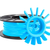 Blue 3D Printer Filament