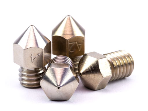 Micro Swiss CM2 High Flow Volcano Nozzle – 1.75mm Copper Core, M2 Hardened Steel Tip, Wear-Resistant For Artillery/Anycubic/FLSUN (.4mm)