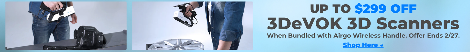 Save Big on 3DeVOK 3D Scanners!