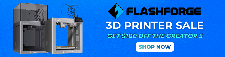Get $100 off the Creator 5/Pro 3D Printers.