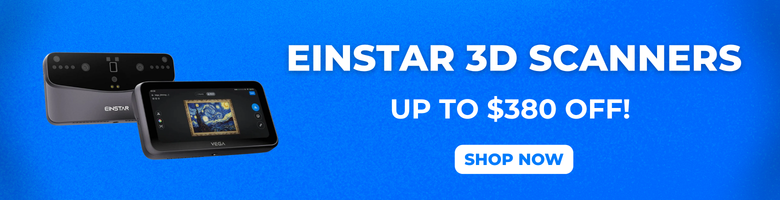 Save up to $380 on select Einstar 3D Scanners!