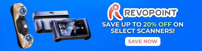 Save up to 20% off on Revopoint 3D Scanners!