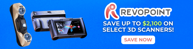 Save up to $2,100 on select Revopoint 3D Scanners!