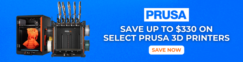 Save up to $330 on select PRUSA 3D Printers