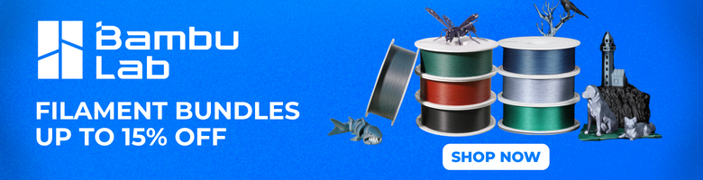 Bambu Lab Filament Bundles Sale! Save up to 15% off.
