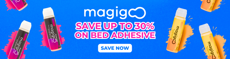 Save up to 30% off on Magigoo Bed Adhesive!