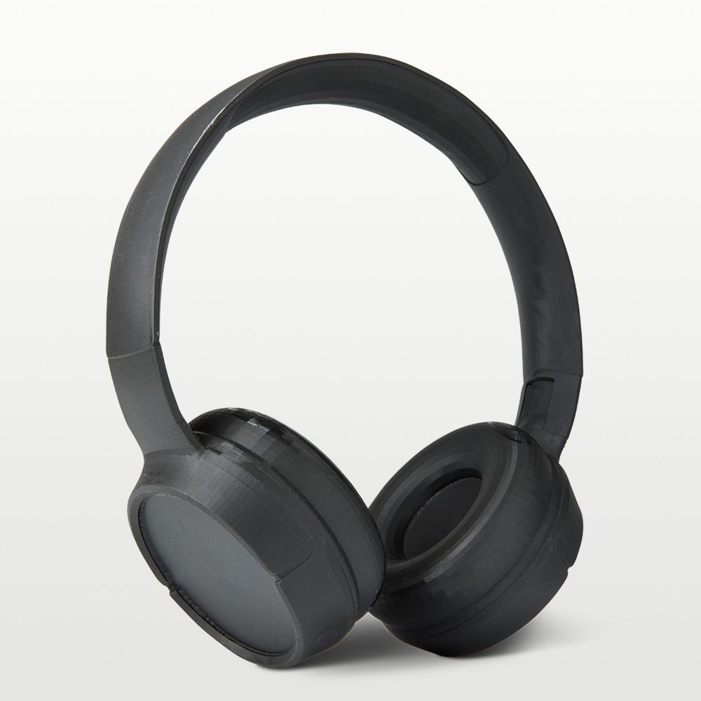 Headphones printed in Alpha Black Resin