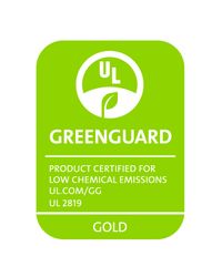 UL GREENGUARD Gold certified
