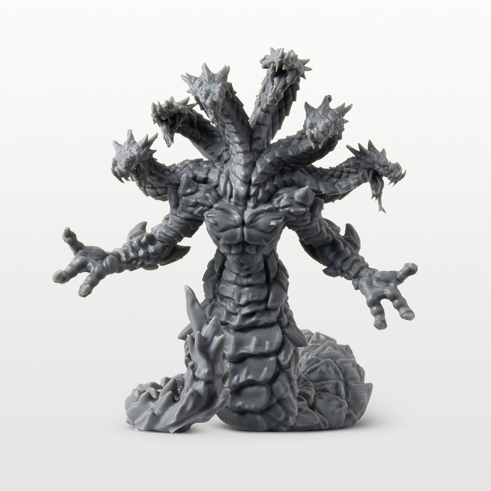 Detailed creature miniature printed in Alpha Model Resin