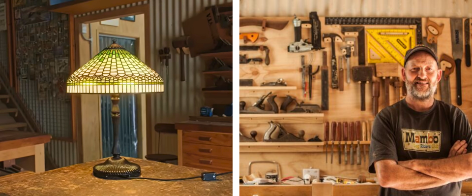 How a Maker Cut 800+ Glass Tiles for a Tiffany Lamp with a WAZER Waterjet