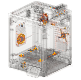 X-ray look into the multiple sensors the Elegoo Centauri Carbon 2 Combo 3D printer features for full automation.