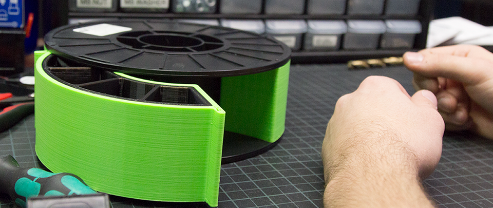 How To: Make Use Of Empty Filament Spools for Organization