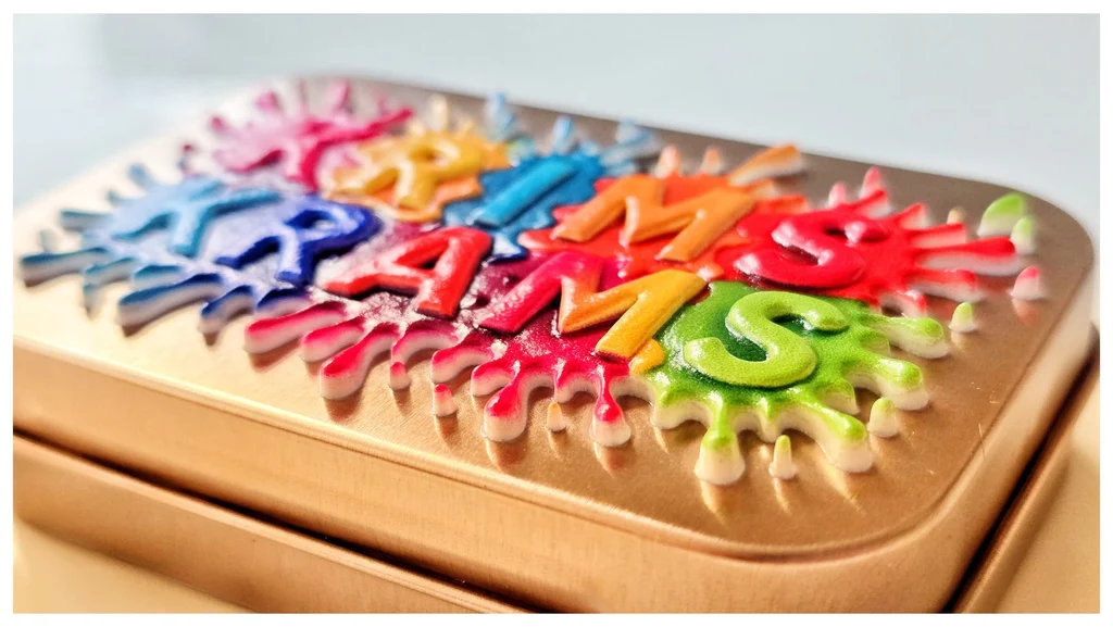 3D-textured UV print from the eufyMake E1 with raised, embossed lettering
