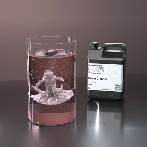 Resin print submerged in PRO Resin Wash