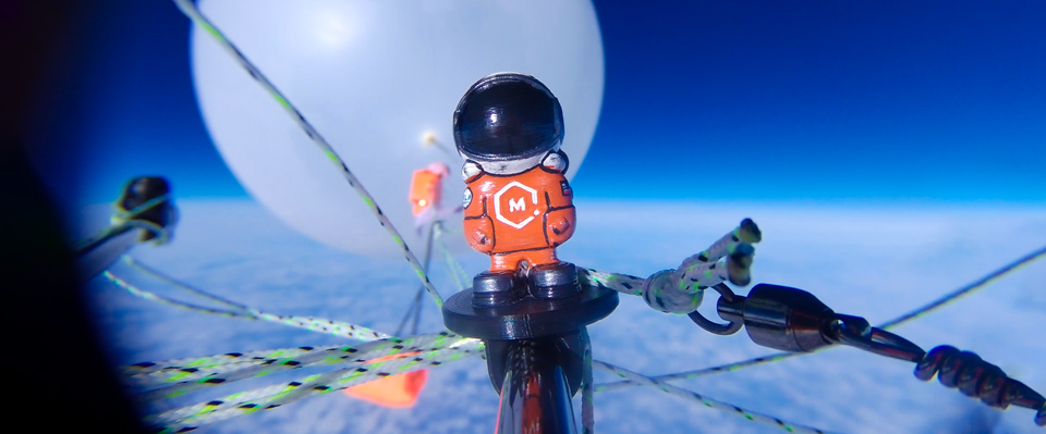 Launching MatterHackers' Mascot Phil A. Ment to SPACE!