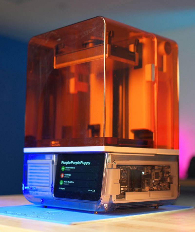 Meet PurplePurplePuppy, our demo unit. Every Form Studio 1 gets a serial name.