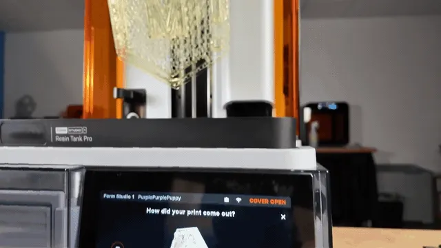 Day one: our own clear resin, printed in Open Material Mode in a Resin Tank Pro