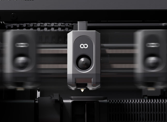 Image of Elegoo Centauri Carbon 2 Combo print head moving quickly