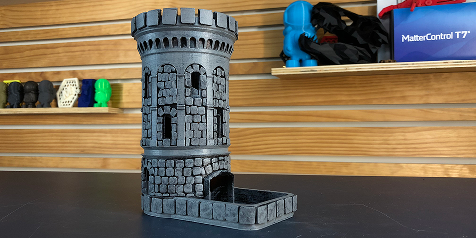 How To: Paint a 3D Printed Dice Tower