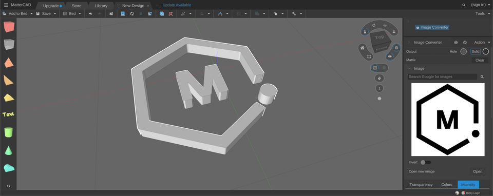 Creating 3D Models from Images Using MatterCAD's Image Converter