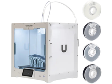 UltiMaker S6 3D Printer - With Glass Build Plate and UltiMakerCare Plan (1 Year) - ABS, Nylon, TPU Bundle