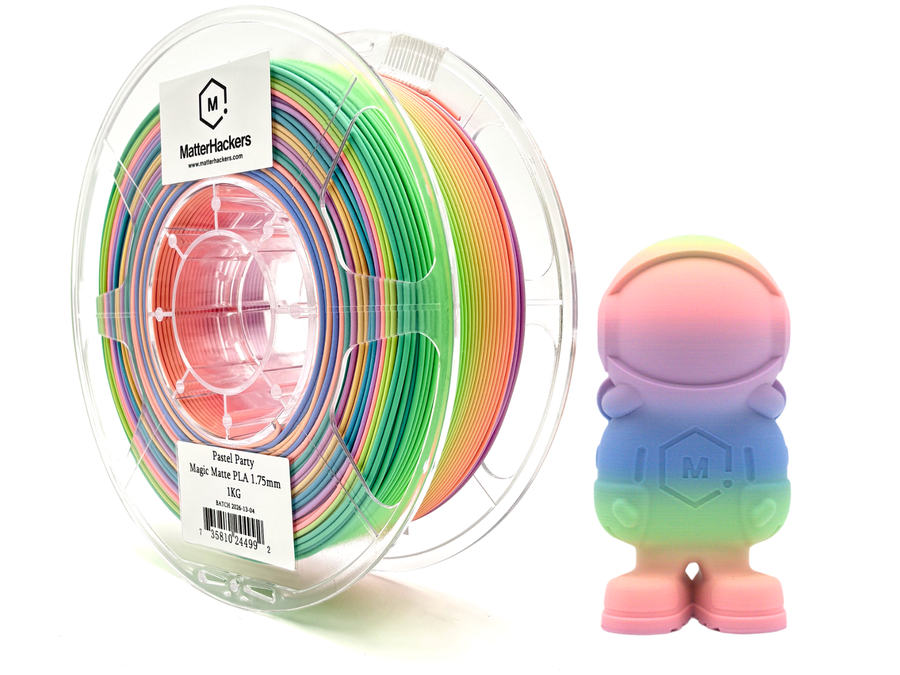 Pastel Party MH Build Series Magic Matte PLA Filament - 1.75mm (1kg)