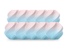 Bambu Lab Cotton Candy Cloud Gradient PLA Filament Pack of 10 - 1.75mm (1kg)
