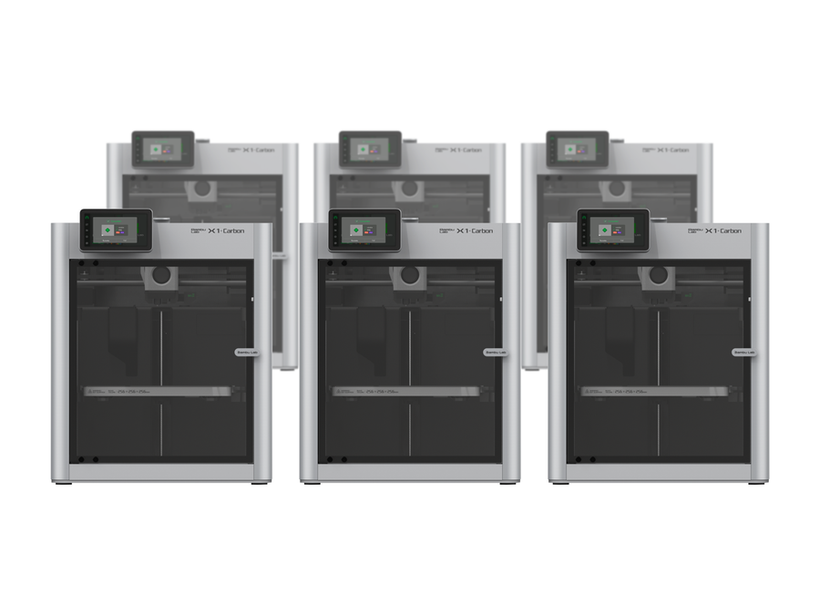 Bambu Lab X1-Carbon (No AMS) - Print Farm Bundle - 6 Printers