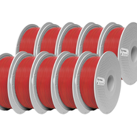 Bambu Lab Scarlett Red Matte PLA Filament 10 Pack - 1.75mm (1kg)