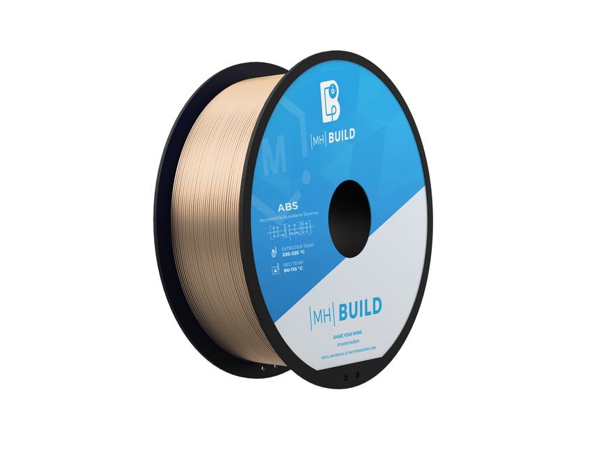 Tan MH Build Series ABS Filament - 2.85mm (1kg) | MatterHackers