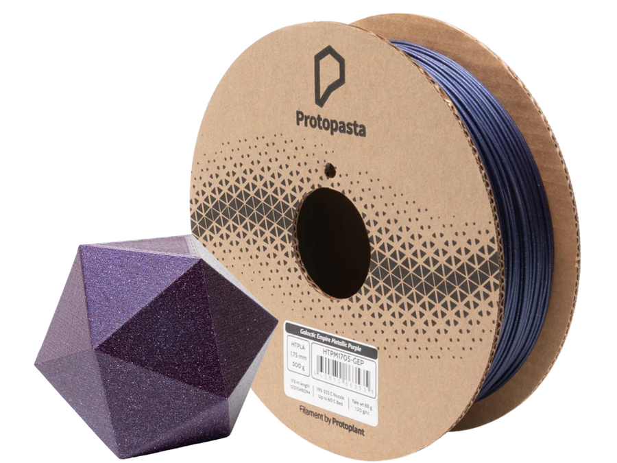 Protopasta Empire Strikes Black Silver Glitter HTPLA Filament - 1.75mm (0.5kg)