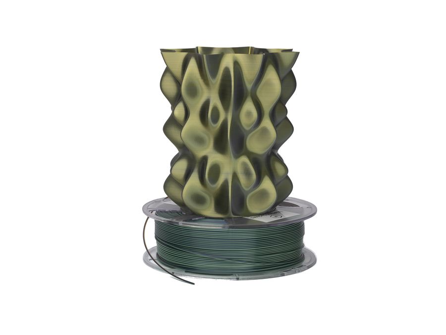 Gold Green Black Silky MH Build Series Magic PLA Filament - 1.75mm (1kg)