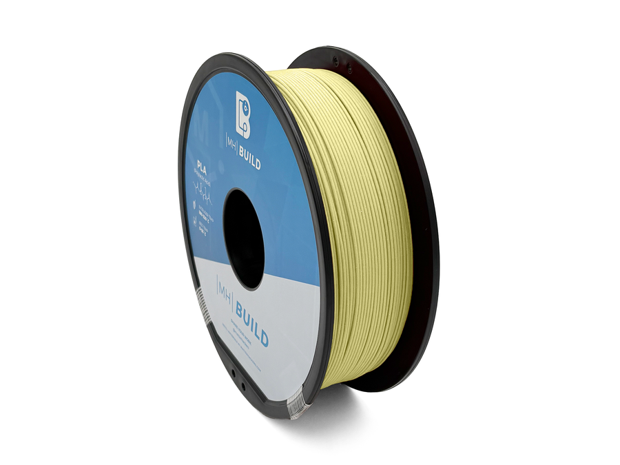Light Yellow MH Build Series Matte PLA Filament - 1.75mm (1kg)