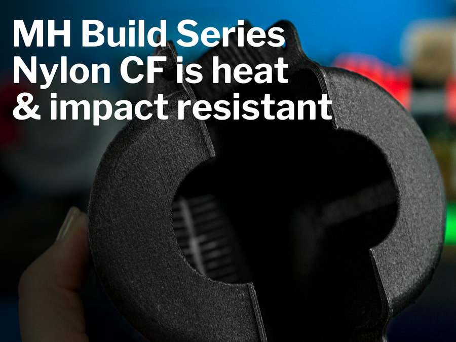 Black MH Build Series Nylon CF Filament - 1.75mm (1kg)