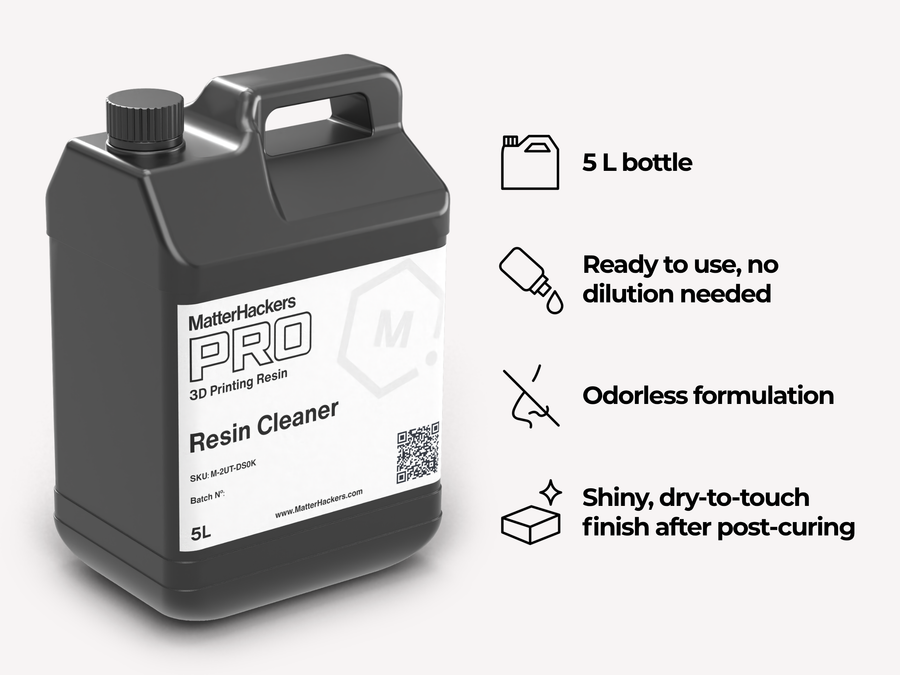 MatterHackers PRO Resin Cleaner Wash 5L Bottle - 1 Bottle