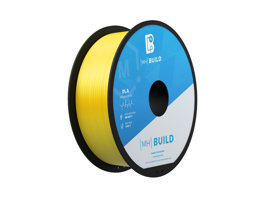 Yellow MH Build Series PLA Filament - 2.85mm (1kg)