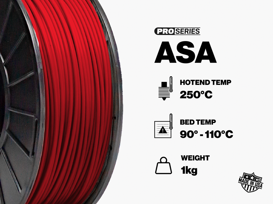 White PRO Series ASA Filament - 1.75mm (1kg)