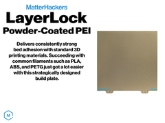 LayerLock Powder Coated PEI Build Plate 8" x 8"