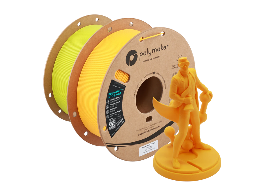 PolyMaker HT-PLA-GF Power Tool Yellow Filament - 1.75mm (1kg)