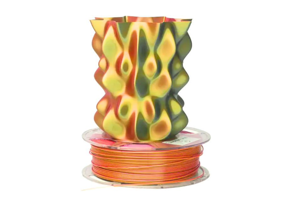 Gold Red Green Silky MH Build Series Magic PLA Filament - 1.75mm (1kg)