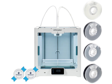 UltiMaker S5 3D Printer (No Camera, No Wi-Fi, No USB) + UltiMakerCare Plan - 2 Year + Pro Material Filament Bundle