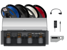 Bambu Lab AMS 2 Pro with ThriftyMake Filament 4-Pack and Buffer Kit