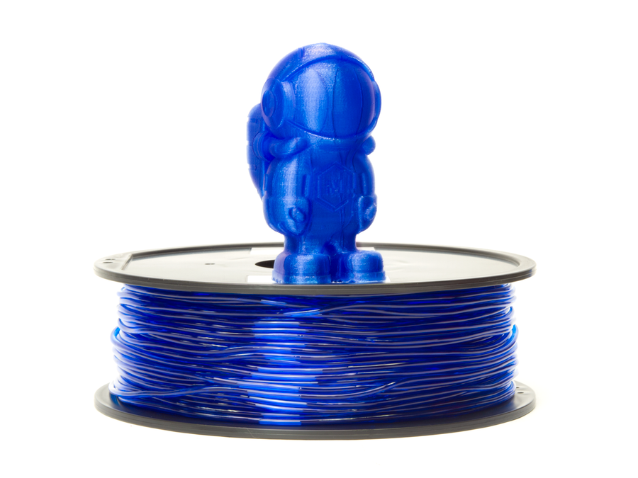 Translucent Blue MH Build Series TPU Flexible Filament - 1.75mm (1kg)