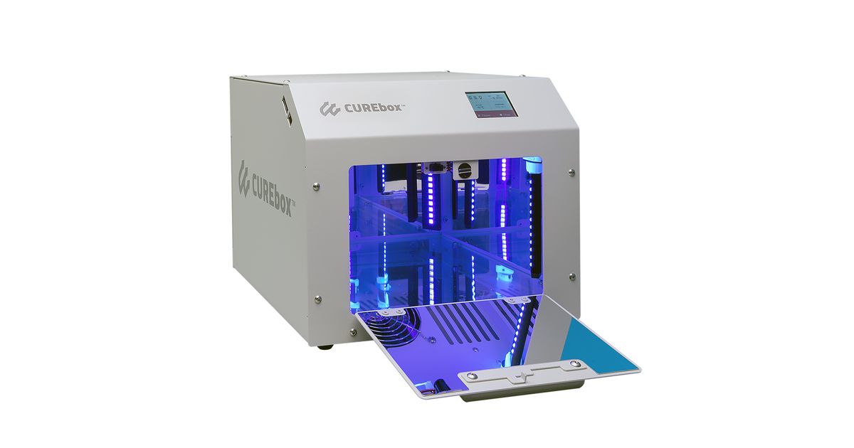 CUREbox UV Post-Curing Chamber for Resin 3D Prints | MatterHackers
