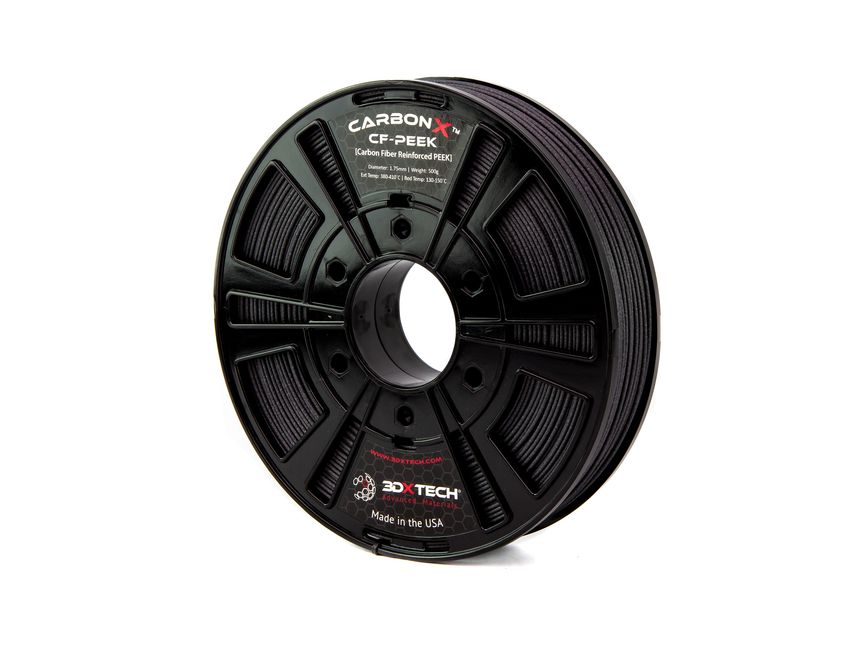 3DXTech CarbonX Black PEEK+CF10 Filament - Pack of 5 - 1.75mm (0.5