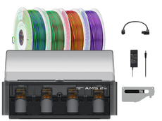 Bambu Lab AMS 2 Pro with Quantum Filament 4-Pack and Buffer Kit