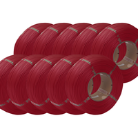 Bambu Lab Dark Red Matte PLA Filament Refill 10 Pack - 1.75mm (1kg)