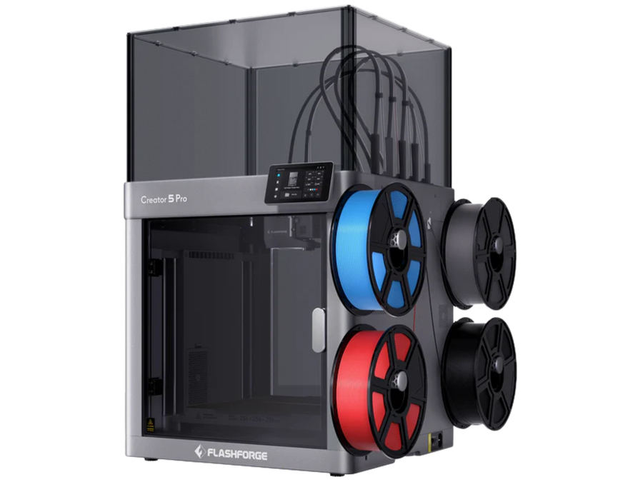 Flashforge Creator 5 Pro 4-Toolheads Multi-Color 3D Printer