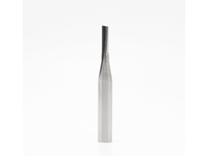 MatterHackers Single O Flute Straight End Mill - 1/8 D x 1/2 CH x 1/4 SHK - Plastic Cutting