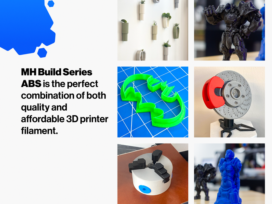 MH Build Series Rainbow Pack ABS Filament Bundle - 2.85mm